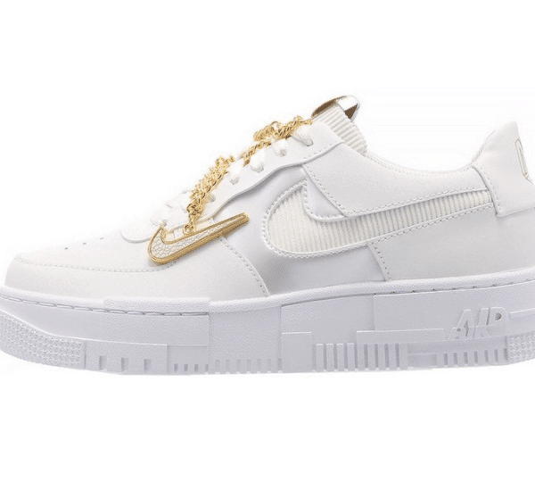 Nike Air Force 1 Pixel Gold Chain
