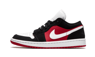 Air Jordan 1 Low Black White Gym Red