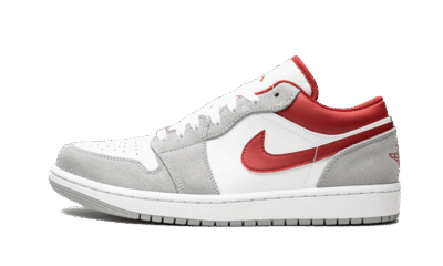 Air Jordan 1 Low Se Light Smoke Grey Gym Red