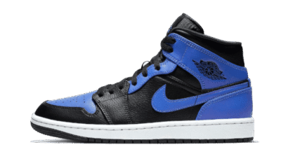 Air Jordan 1 Mid Hyper Royal Tumbled Leather