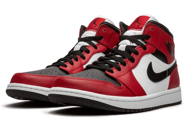 Air Jordan 1 Mid Chicago Black Toe