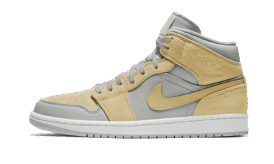Air Jordan 1 Mid Mixed Textures Yellow