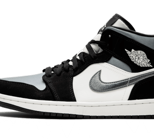 Air Jordan 1 Mid Satin Gray Toe