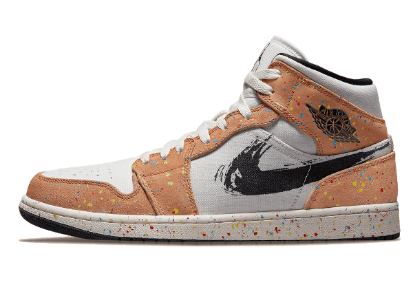 Air Jordan 1 Mid Se Brushstroke