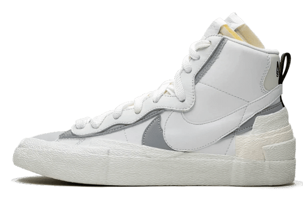Blazer High Sacai White Grey