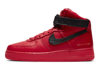 Air Force 1 High Alyx University Red Black