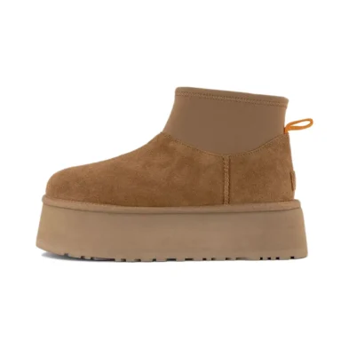UGG Classic Mini Dipper Puffer Boots Amphora Chestnut